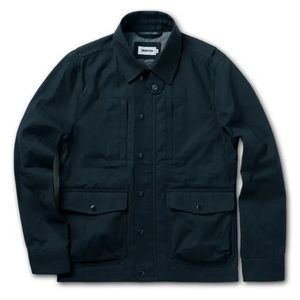 The Pathfinder Jacket in Navy Dry Wax - 40